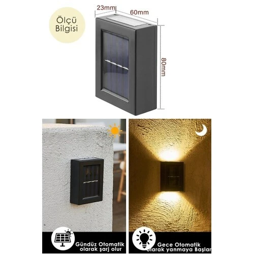 Solar Aplik Çift Taraflı Lamba - Resim 3