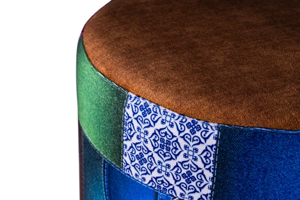 Juno Etnico Etnik Desenli Puf - Resim 12