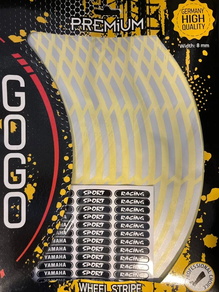 Gogo Premium Wheel Stripe – Jant Şeridi Çıkartma Seti - 2