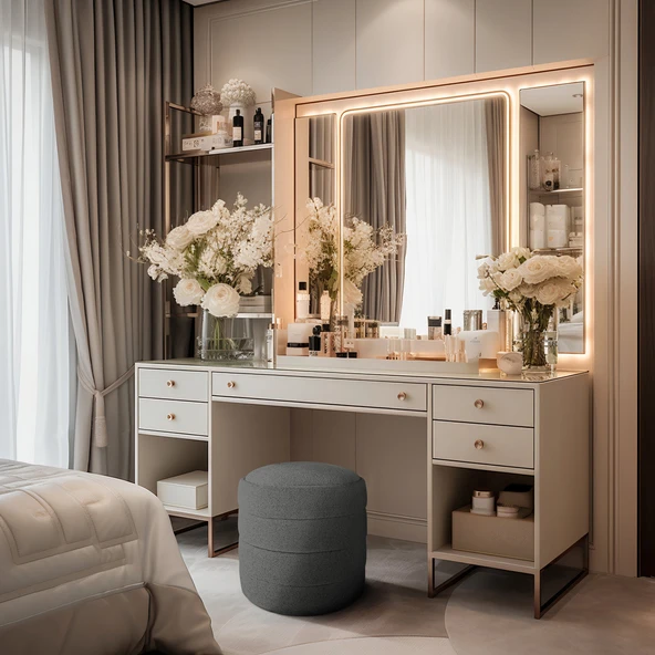 Diana Slim Line Luxury Puf, Silindir - Resim 11