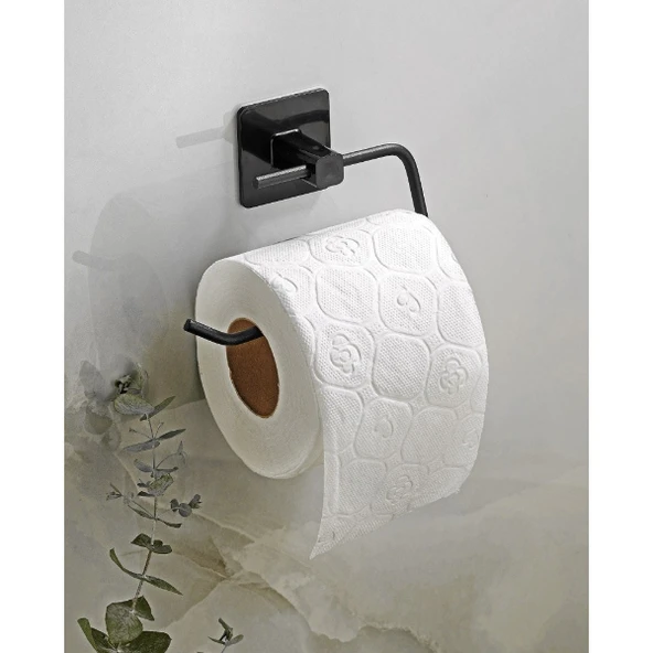Metal Siyah Tuvalet Kağıtlığı ürün görseli