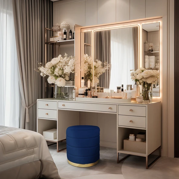 Lungo Roller Gold Luxery Puf - Resim 5