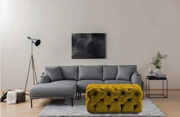 Gazzini Classic Orta Puf, Kare - Resim 9