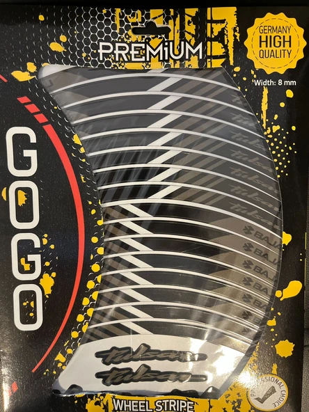 Gogo Premium Wheel Stripe – Jant Şeridi Çıkartma Seti - 9