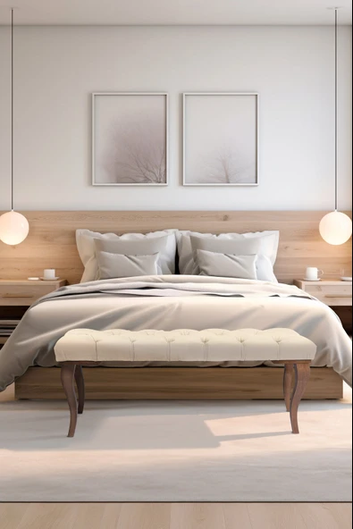 Gazzini Classic Lükens Bench Puf - Resim 5