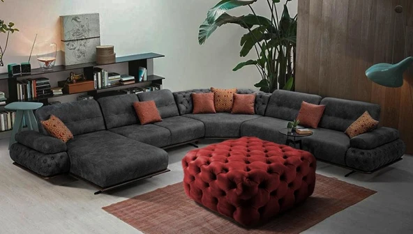 Gazzini Classic Orta Puf, Kare - Resim 12