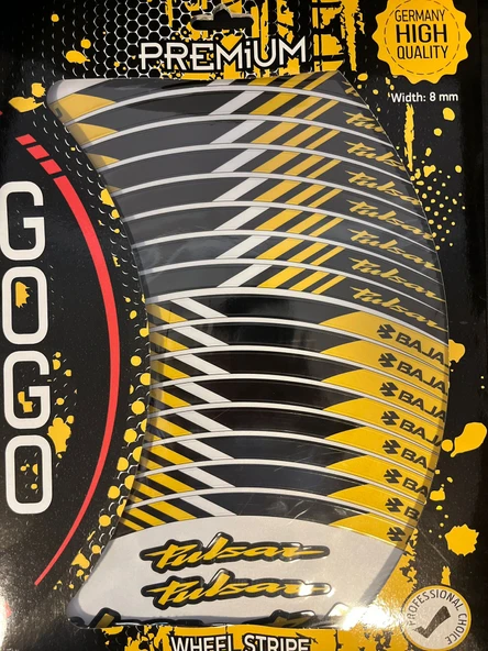 Gogo Premium Wheel Stripe – Jant Şeridi Çıkartma Seti - 5