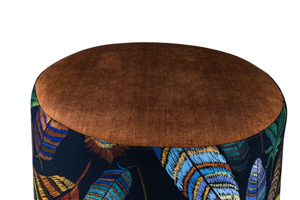 Juno Etnico Etnik Desenli Puf - Resim 3