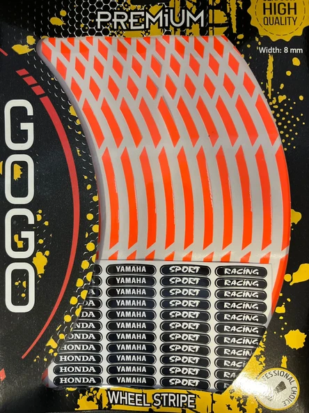 Gogo Premium Wheel Stripe – Jant Şeridi Çıkartma Seti - 1