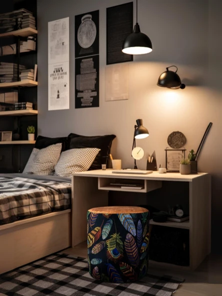 Juno Etnico Etnik Desenli Puf ürün görseli