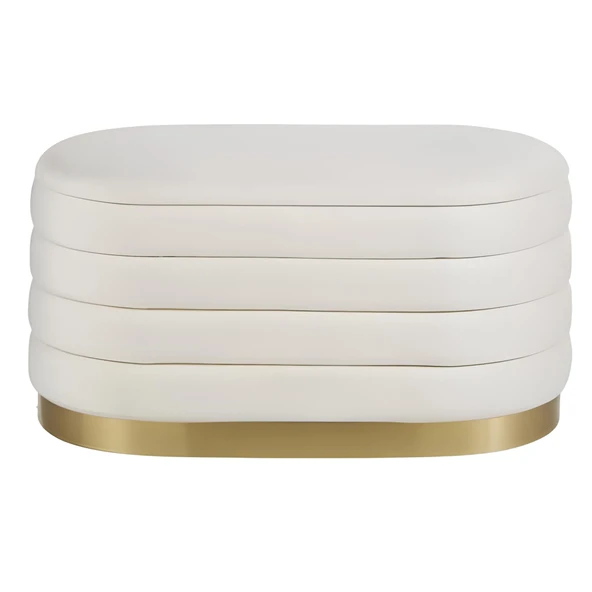 Lungo Long Line Gold Puf - Resim 2