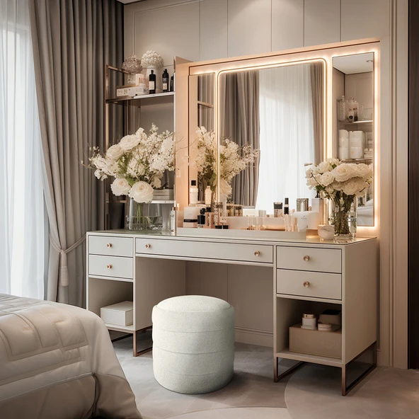 Diana Slim Line Luxury Puf, Silindir - Resim 6