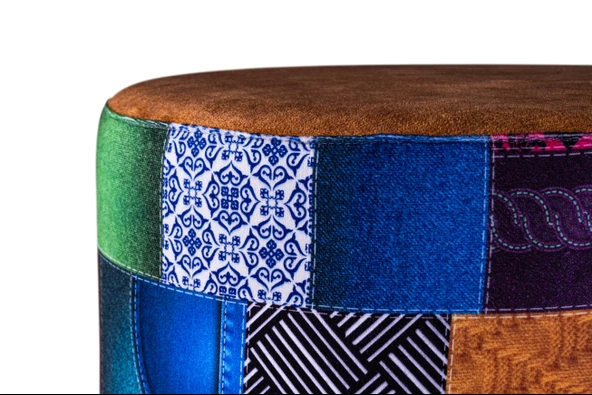 Juno Etnico Etnik Desenli Puf - Resim 11