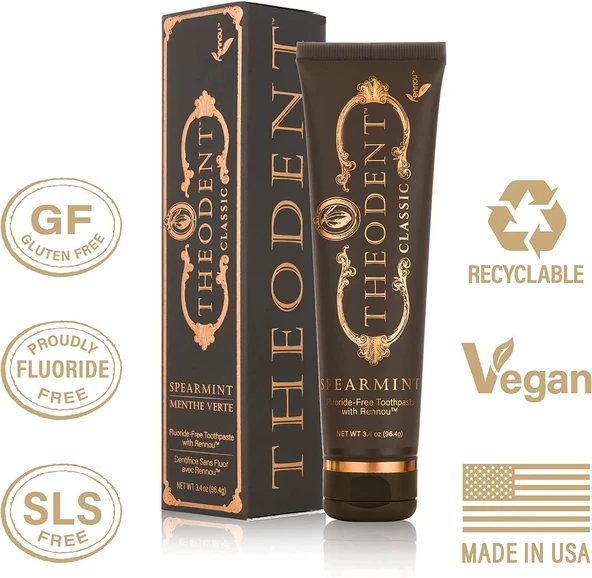 Theodent Classic Spearmint Florürsüz Nane Aromalı Diş Macunu 96.4 g - 2