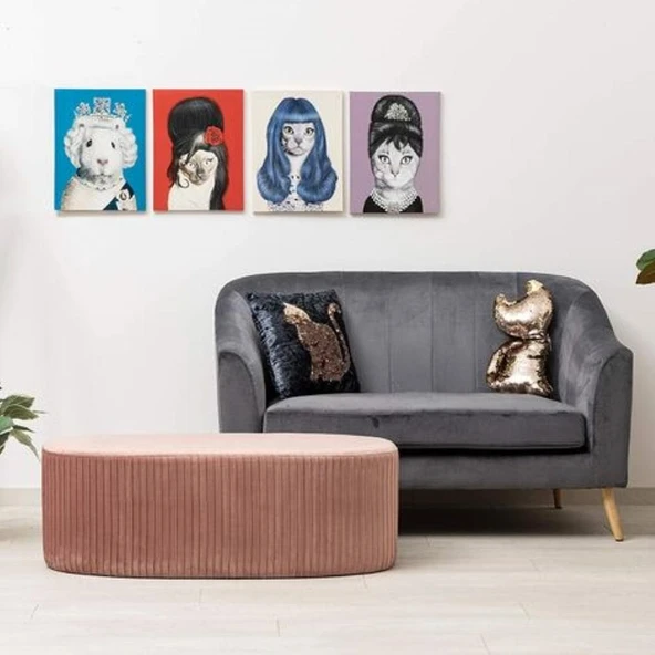 Velutto Lungo Lounge Puf - Resim 4