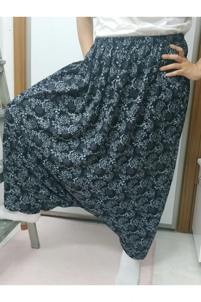 Lavinya Çiçekli Yöresel Menekşe Aşağıdan Ağlı Battal Şalvar