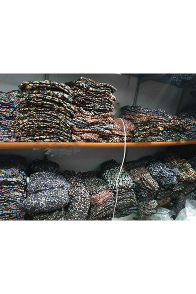 ÖZÖZKANLAR Çiçekli Yöresel Jarse Yukarıdan Ağlı Şalvar - Resim 6