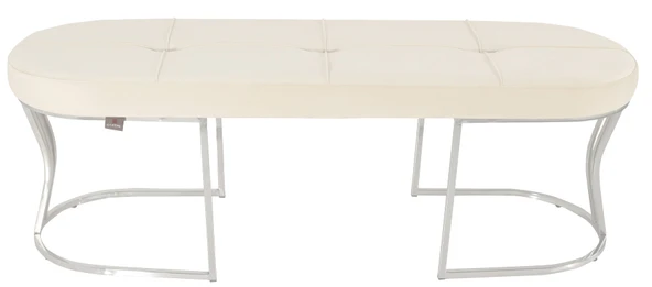 Viego Silver Exclusive Bench Puf - Resim 9