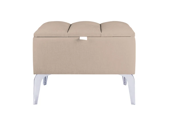 Vetra Mini Silver Royal Sandıklı Dekoratif Puf - Resim 10