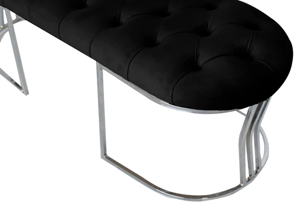 Viego Silver Bench Puf - Resim 11