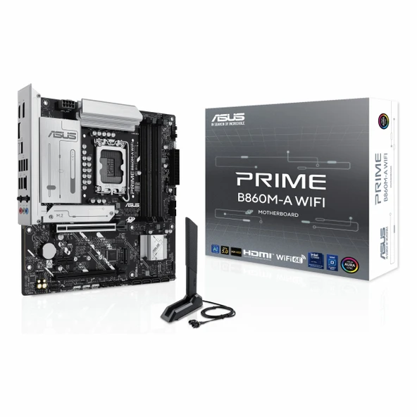 Asus Prime B860M-A WiFi DDR5 (8666MHz)OC M.2 HDMI/DP/USB-C PCIe 5.0 1851P mATX Anakart ürün görseli 1