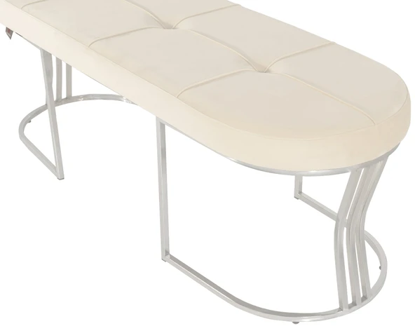 Viego Silver Exclusive Bench Puf - Resim 10