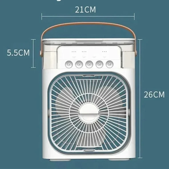 Su Hazneli Şarjlı Masa Vantilatörü - Resim 4