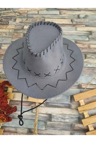 REVA Çocuk Kovboy Şapkası Ipli Kovboy Şapkası 5/8 Yaş ürün görseli