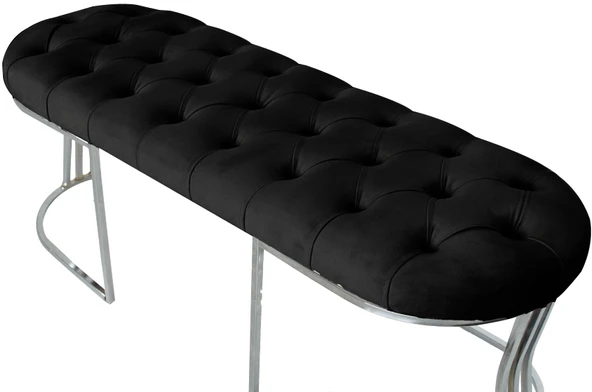 Viego Silver Bench Puf - Resim 10