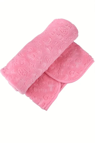 Bahar Bebek Peluş Battaniye Pembe 110 X 90cm - 6