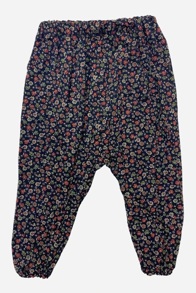 sinankardeşler Kız Çocuk Lastikli Viskon Desenli Şalvar ürün görseli