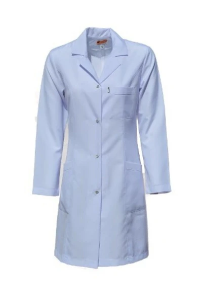 Lavinya Tesettür Boy Uzun Doktor Öğretmen Sağlıkçı Önlüğü Ceket Yaka - 1