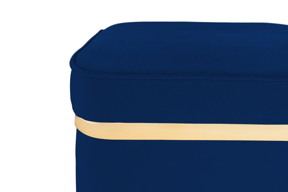 Zengo Gold Twin Line Puf, Kare - Resim 8