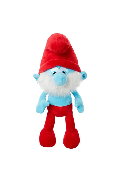 ŞİRİNLER Neco Plush Kayıp Köy Şirin Baba Peluş Oyuncak 50cm - 1