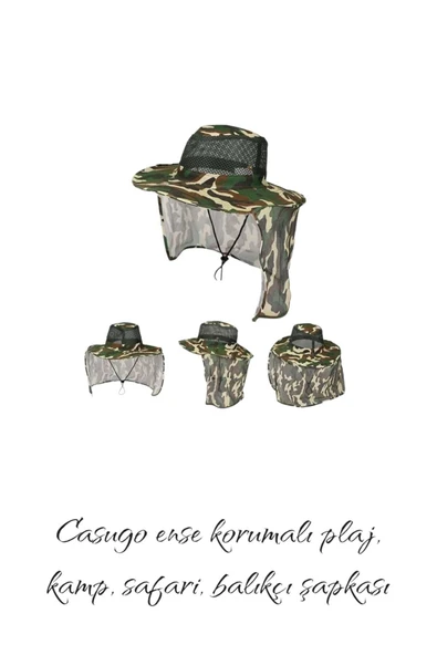 REVA Fileli Ense Korumalı Fötr Safari Şapka ürün görseli