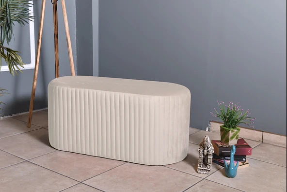 Velutto Lungo Lounge Puf - Resim 12