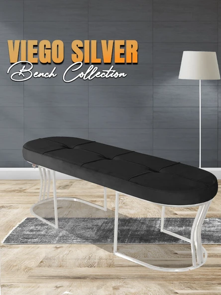 Viego Silver Exclusive Bench Puf ürün görseli