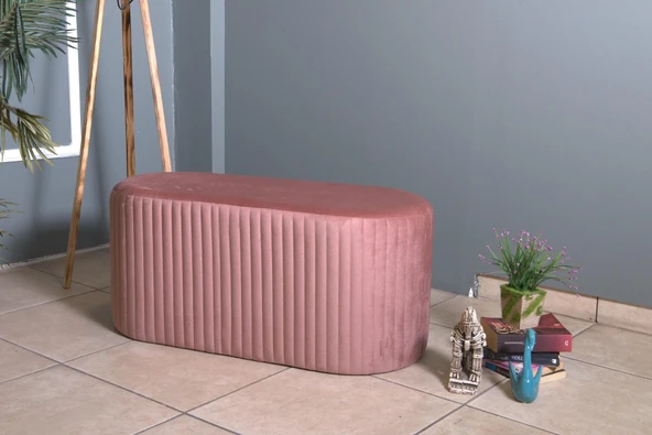 Velutto Lungo Lounge Puf - Resim 7