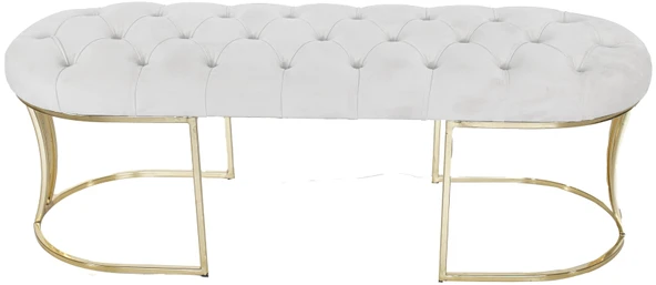 Viego Gold Bench Puf - Resim 10