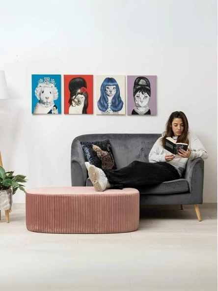 Velutto Lungo Lounge Puf ürün görseli