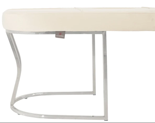 Viego Silver Exclusive Bench Puf - Resim 12