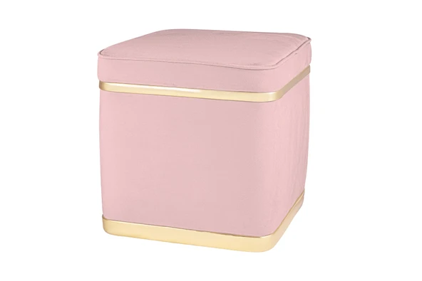 Zengo Gold Twin Line Puf, Kare - Resim 12