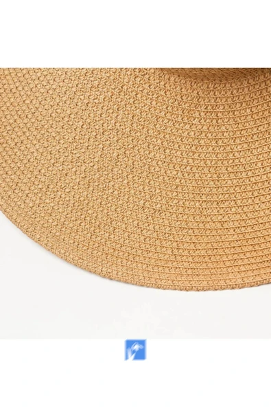 Kardelen Butik Denizli Lüx Hasır Plaj Şapkası , Katlanabilir Geniş Birim ( Çap 47 Cm, Içinde Daraltma Ipi Mevcuttur ) - 7