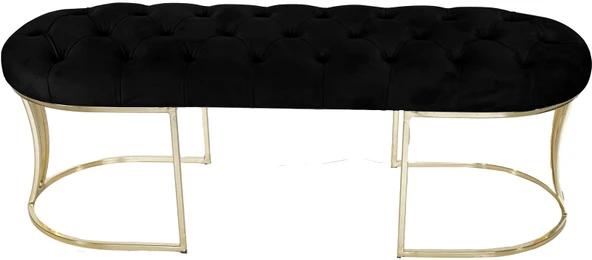 Viego Gold Bench Puf - Resim 4