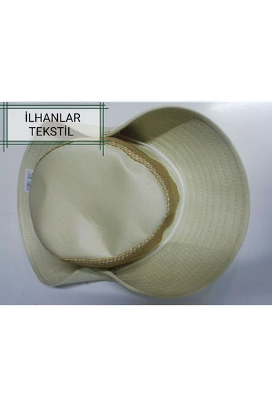 İLHANLAR Erkek fileli safari fötr şapka açık bej - 2