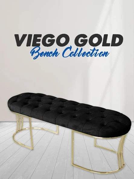 Viego Gold Bench Puf ürün görseli