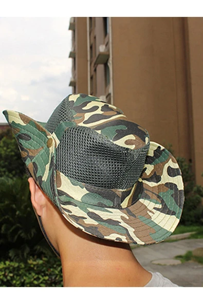 Kardelen Butik Denizli Sniper Camouflage Şapka ( 56-58 Cm ) ( Kahve ) - 2