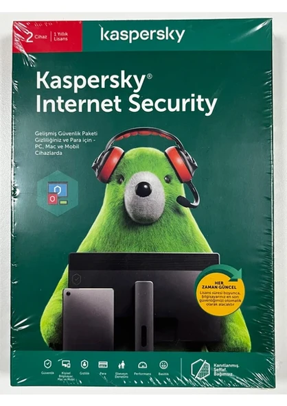 Kaspersky Internet Securıty 2cihaz 1 Yıl ürün görseli