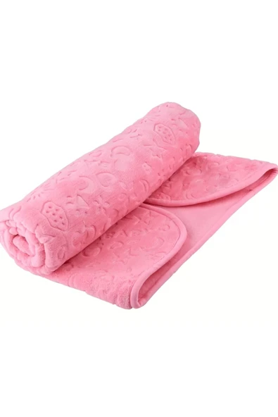 Bahar Bebek Peluş Battaniye Pembe 110 X 90cm - 2