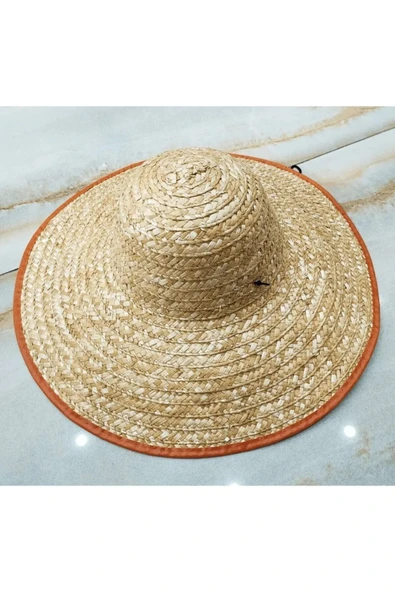 REVA Meksika Doğal Hasır Fötr Şapka Büyük Boy - Resim 2